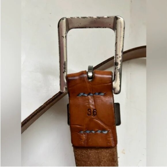 Phantasmagoria Leather made in USA Brown men’s belt size 36 - Picture 8 of 9